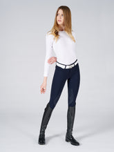 LAZISE WOMEN'S KNEE GRIP BREECHES WITH POCKETS ON THE BACK - Optical white | Vestrum