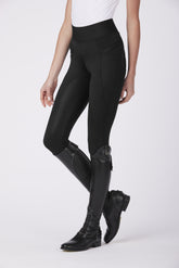 MEGEVE WOMEN'S RIDING LEGGINGS WITH FULL GRIP - Black | Vestrum