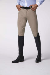 TRIESTE MEN'S RIDING BREECHES WITH KNEE GRIP - TK FABRIC - Light beige | Vestrum