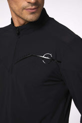 SKIATOS MEN'S LONG-SLEEVED TRAINING TOP - Black | Vestrum