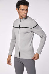ARRAN MEN'S HI-TECH YARN TRAINING TOP - Pearl grey | Vestrum