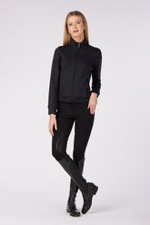 CAPRAIA WOMEN'S ZIP SWEATSHIRT - Black | Vestrum