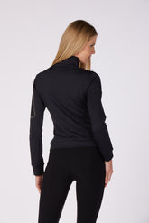 CAPRAIA WOMEN'S ZIP SWEATSHIRT - Black | Vestrum