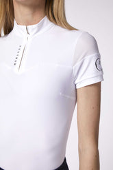  ITACA MAGLIA DA ALLENAMENTO A MANICHE CORTE DA DONNA - Bianco ottico | Vestrum