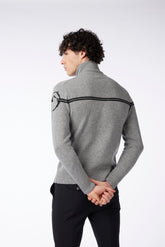 TOURNAI MEN'S TURTLENECK SWEATER - Medium grey/black | Vestrum