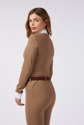 VITTORIA LONG SLEEVED WOMEN'S COMPETITION SHIRT - Hazelnut | Vestrum