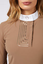 VITTORIA LONG SLEEVED WOMEN'S COMPETITION SHIRT - Hazelnut | Vestrum
