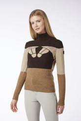 BIENNE WOMEN'S TURTLENECK SWEATER - Dark brown/corten | Vestrum