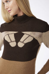 BIENNE WOMEN'S TURTLENECK SWEATER - Dark brown/corten | Vestrum