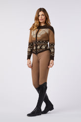 BREST WOMEN'S SWEATSHIRT WITH ZIP - Dark brown/corten | Vestrum