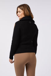 KANAZAWA WOMEN'S TURTLENECK SWEATER - Black/corten | Vestrum