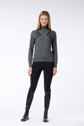 INGOLSTADT WOMEN'S TURTLENECK SWEATER - Medium grey/pearl grey | Vestrum