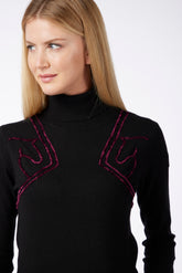 INGOLSTADT WOMEN'S TURTLENECK SWEATER - Medium grey/pearl grey | Vestrum