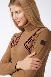 INGOLSTADT WOMEN'S TURTLENECK SWEATER - Medium grey/pearl grey | Vestrum