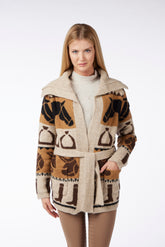 VARENNA WOMEN'S CARDIGAN - Sea salt/corten | Vestrum