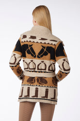 VARENNA WOMEN'S CARDIGAN - Sea salt/corten | Vestrum