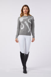 BERGERAC WOMEN'S CREWNECK SWEATER - Light grey/pearl grey | Vestrum