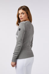 BERGERAC WOMEN'S CREWNECK SWEATER - Light grey/pearl grey | Vestrum
