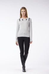 LILA WOMEN'S CREWNECK SWEATER - Pearl grey | Vestrum