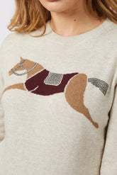 SAITAMA WOMEN'S CREWNECK SWEATER - Sea salt/corten | Vestrum