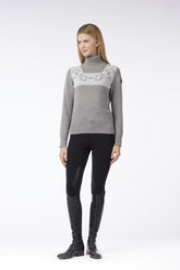LEICESTER WOMEN'S TURTLENECK SWEATER - Light grey/pearl grey | Vestrum
