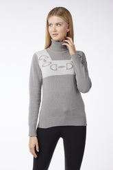 LEICESTER WOMEN'S TURTLENECK SWEATER - Light grey/pearl grey | Vestrum