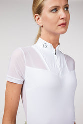 SABAUDIA WOMEN'S SHORT-SLEEVED COMPETITION SHIRT - Optical white | Vestrum