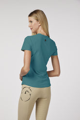 VIESTE WOMEN'S SHORT-SLEEVED TRAINING TOP - Dusty blue | Vestrum