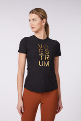 LETOJANNI WOMEN'S SHORT-SLEEVED TRAINING TOP - Black | Vestrum