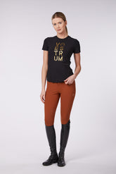 LETOJANNI WOMEN'S SHORT-SLEEVED TRAINING TOP - Black | Vestrum