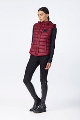 GILET IMBOTTITO CHARA DA DONNA - rosso rubino | Vestrum