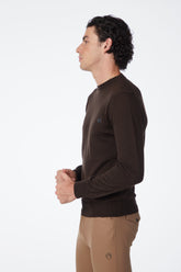 MAGLIA GIROCOLLO UOMO RIETI - Marrone scuro | Vestrum
