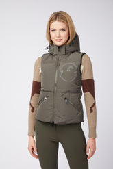 HERNE WOMEN'S PADDED VEST - Dark olive green | Vestrum