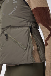 HERNE WOMEN'S PADDED VEST - Dark olive green | Vestrum