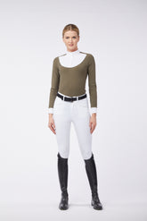 HIRAKATA WOMEN'S LONG-SLEEVED RACING SHIRT - Dark olive green | Vestrum