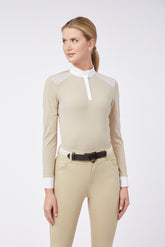 MOERS WOMEN'S LONG-SLEEVED RACING SHIRT - Beige | Vestrum