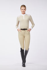 MOERS WOMEN'S LONG-SLEEVED RACING SHIRT - Beige | Vestrum