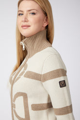 MAGLIA GIROCOLLO DA DONNA RENNES - Crema/sabbia | Vestrum