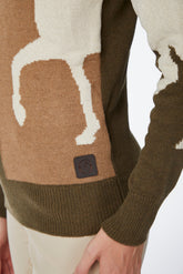 IXELLES WOMEN HIGH NECK SWEATER - Black/corten | Vestrum