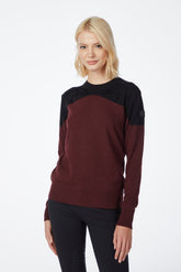 URAWA WOMEN'S SWEATER - Burgundy/black | Vestrum