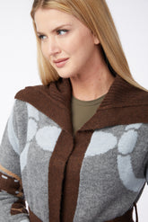 CARDIGAN DA DONNA MUNICH - Grigio medio/azzurro chiaro | Vestrum