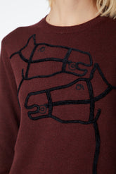 MAGLIONE DA DONNA OULU - Nero/corten | Vestrum