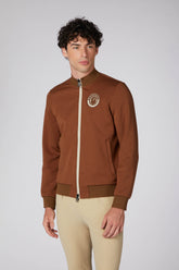 CHIASSO MEN'S SWEATER WITH ZIP - Corten | Vestrum