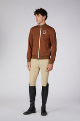 CHIASSO MEN'S SWEATER WITH ZIP - Corten | Vestrum