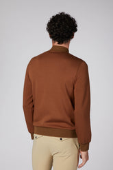 CHIASSO MEN'S SWEATER WITH ZIP - Corten | Vestrum