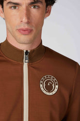 CHIASSO MEN'S SWEATER WITH ZIP - Corten | Vestrum