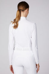 CALCIDE WOMEN'S LONG-SLEEVED SHOW SHIRT - Optical white | Vestrum