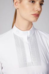 CALCIDE WOMEN'S LONG-SLEEVED SHOW SHIRT - Optical white | Vestrum