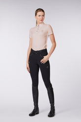 MERIDA WOMEN'S TRAINING POLO SHIRT - Black | Vestrum