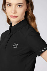 MERIDA WOMEN'S TRAINING POLO SHIRT - Black | Vestrum